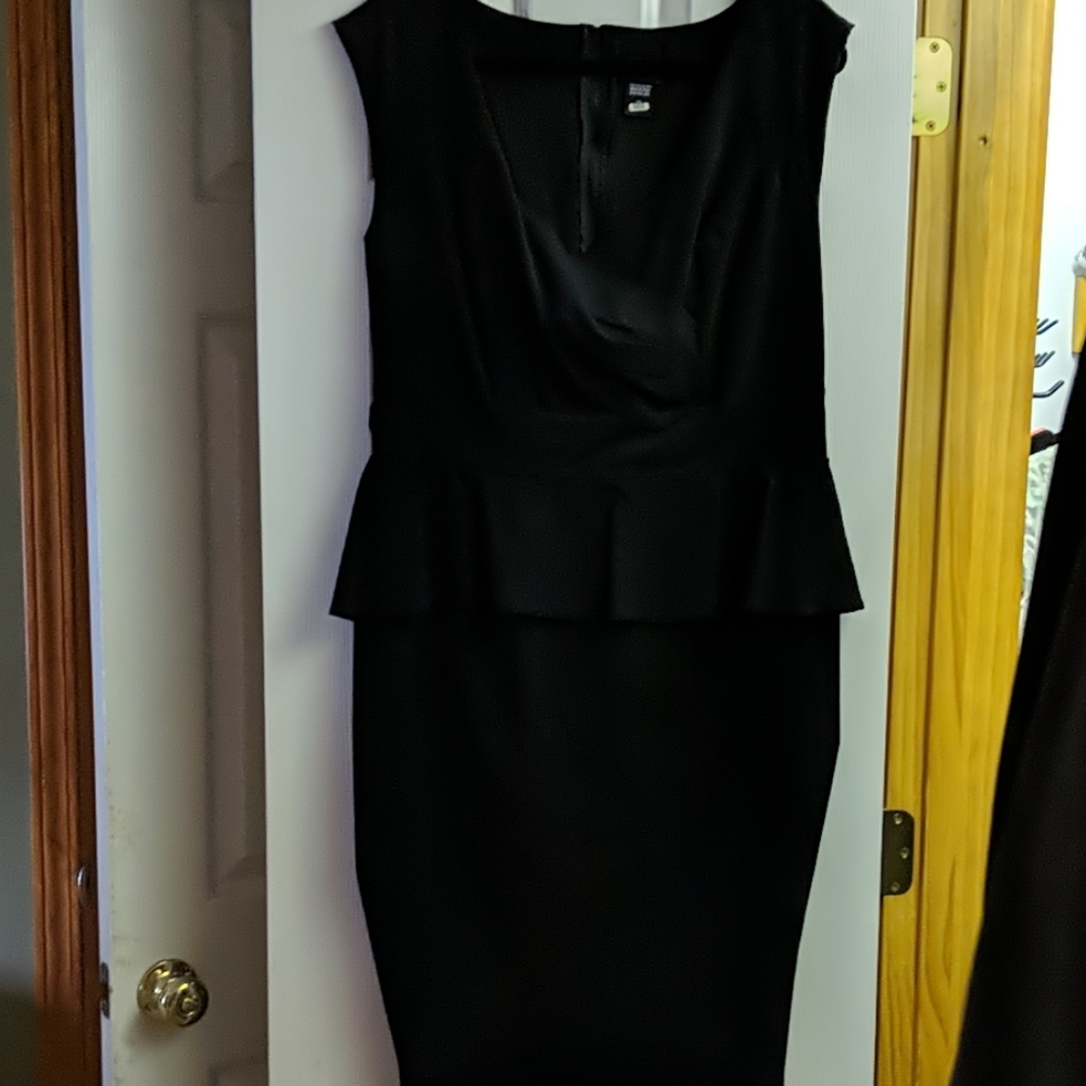 Torrid black peplum dress